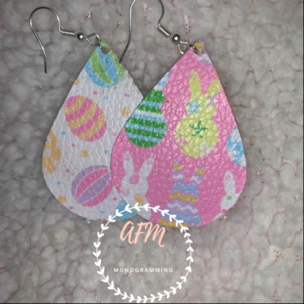 Easter teardrop earrings